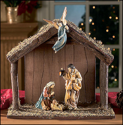 Four-Piece Matteo Nativity Stable Set