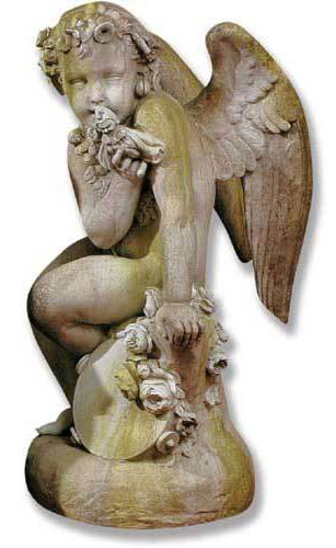 Como Cherub & Doll With Wings Statue