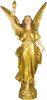 ANGEL OF LIGHT/R-GOLD LEAF 45.0"H 
              STATUE