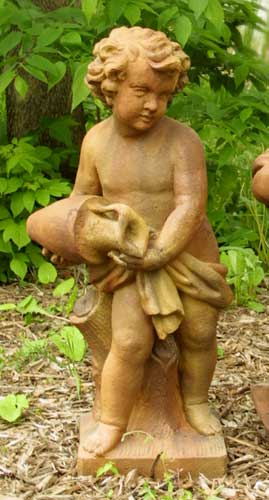 Water Pourer Cherub 38" Statue