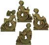 FOUR SEASONS SCROLLS SET 36" Statue