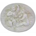 Cupids W/Garland 22.0"H Plaque