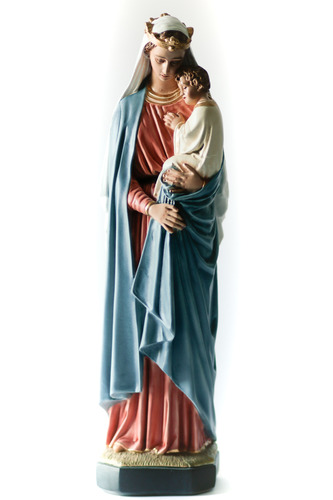 Queen Mary And Child 25" H Statue
(Our Lady Of Wisdom - Sedes Sapientiae) Queen