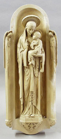 Blessed Virgin Shrine Wall 46" Plaque