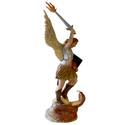 Saint Michael With Sword Fire 38" Statue