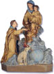 St. DOMINIC, MOTHER, CHILD, DOG 36 Statue